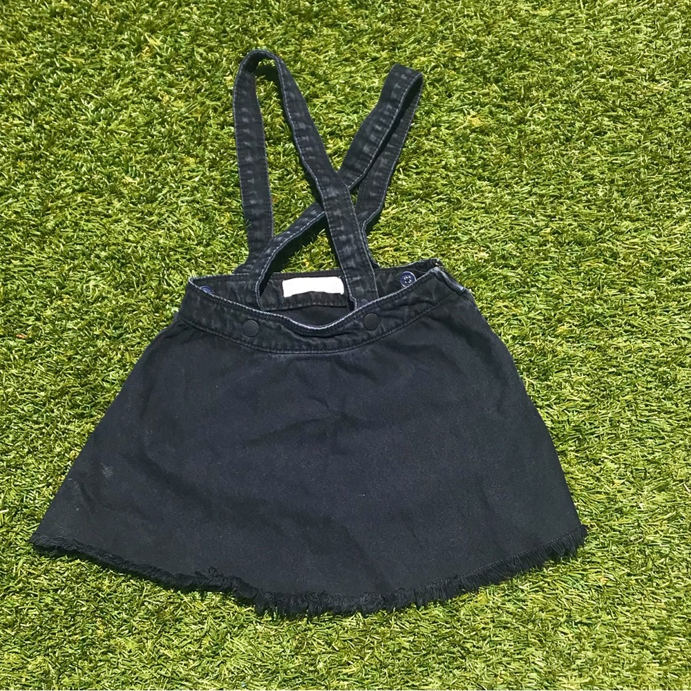 ZARA Denim Overall Skirt